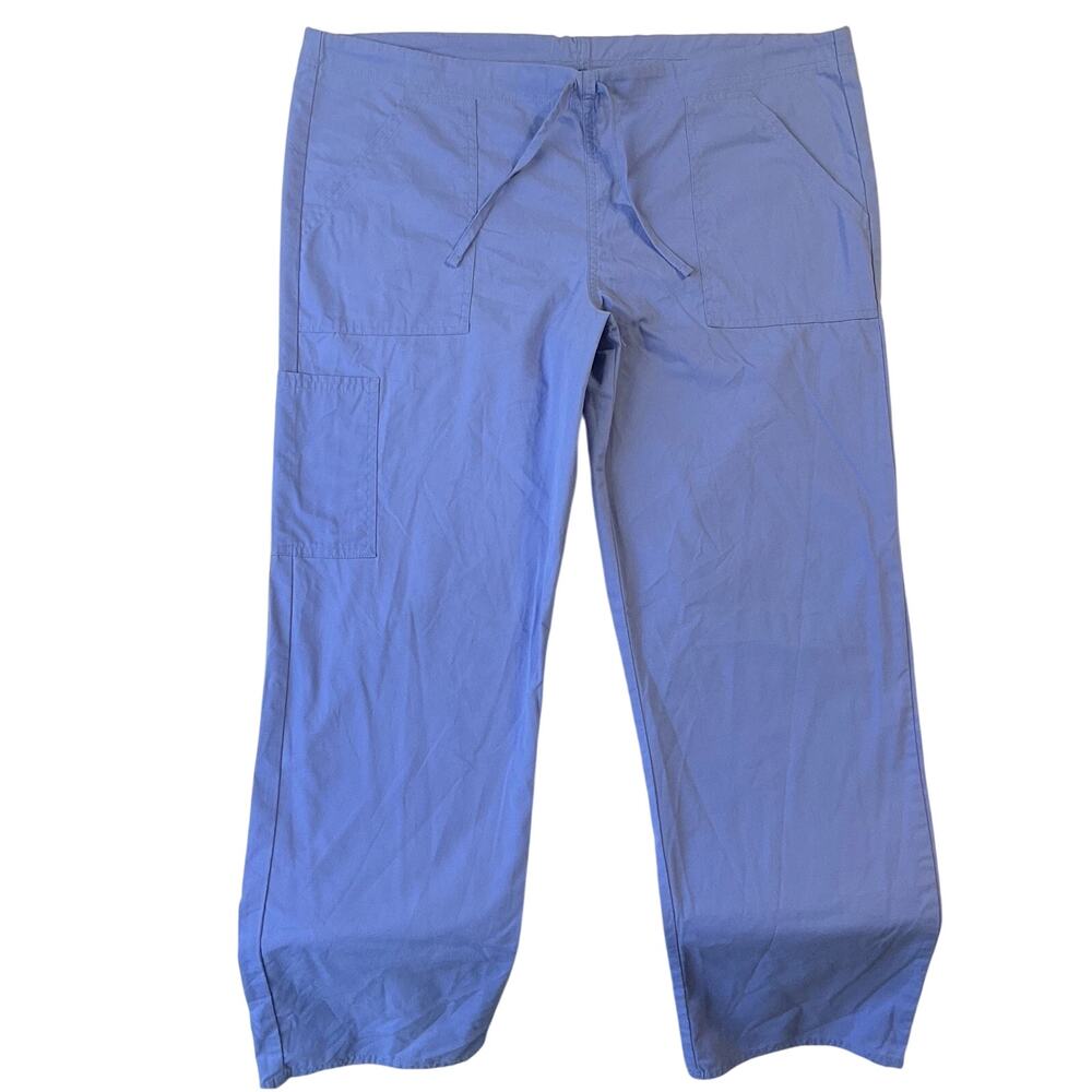 Scrubstar Men Scrub Pants M Ciel Blue PO#93643 30" Inseam Drawstring Pockets